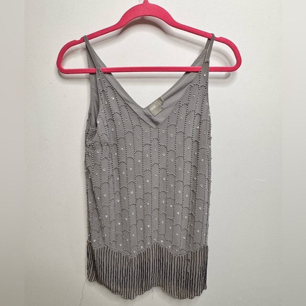ASOS Silver Beaded Dress - Picture 2 of 4